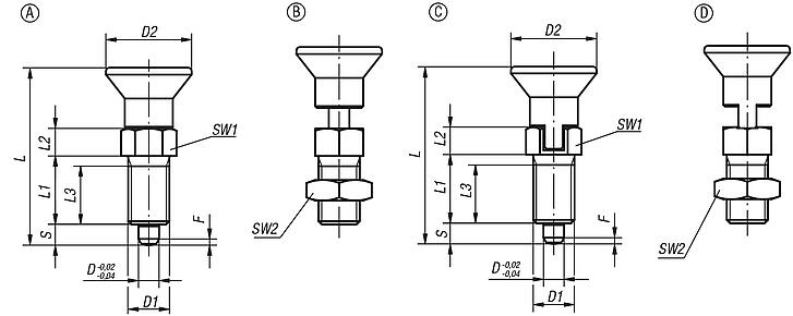 Indexing plungers