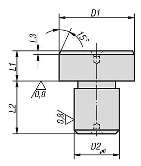 Positioning pins cylindricalnot ground