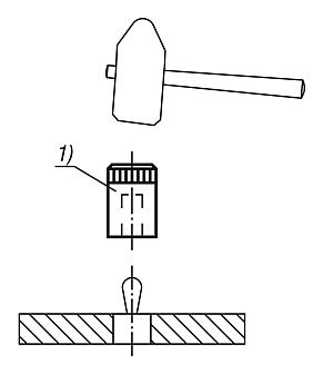 Assembly tool for lateral spring plungers with plastic spring