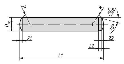 Spine cilindriche DIN 6325