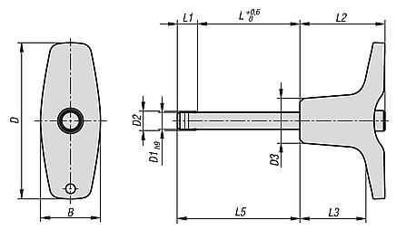 Ball lock pins with die-cast zinc T-grip and high shear strength