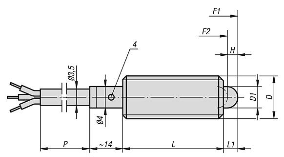 Spring plungers with status sensor, stainless steel
