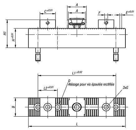 Systèmes de bridage multiples à butées dures