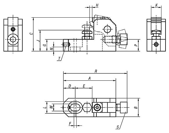 Side clamps with rest pads