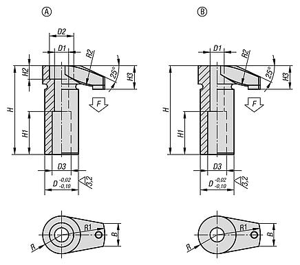 Hook clamps with soft pad