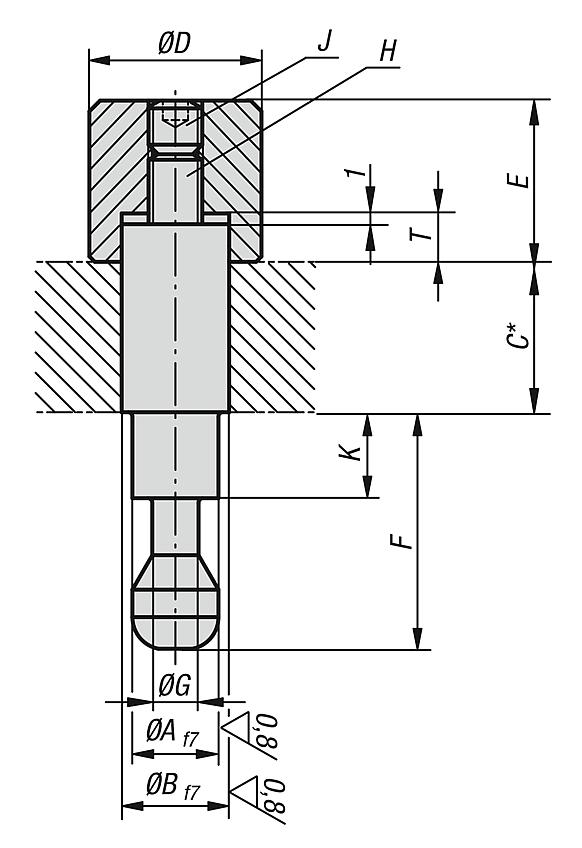 Clamping pins (high force)