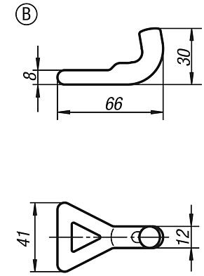 Catch plate, Form B