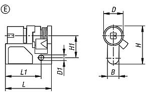 Profile half-cylinder locks for swivel grips, Form E