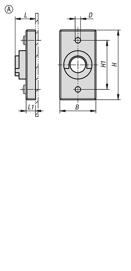 Adaptateur pour cames en zinc forme A