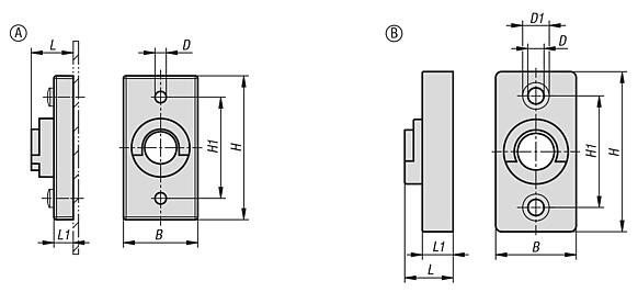 Adapter plastic or zinc for tongues