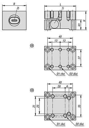 Force sensor for toggle clamps