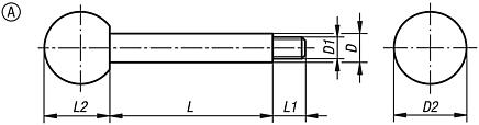 Broches série longue, forme A