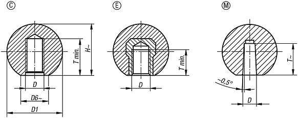 Boule en thermoplastique DIN 319 extension de gamme