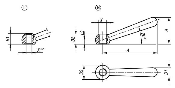 Levers DIN 99