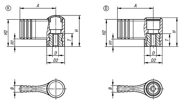 Wing grips one-sided