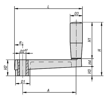 Handkurbeln Aluminium