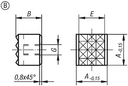 Inserti quadrati forma B