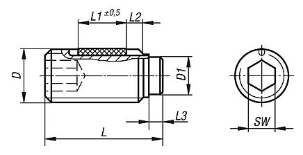 Drukschroeven met schroefborging