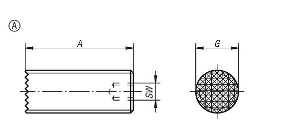 Gripper studs, Form A