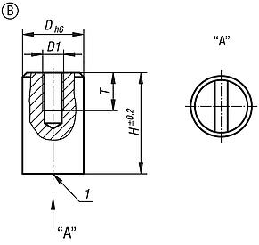 Magneti tondi (magneti cilindrici) in NdFeB, forma B