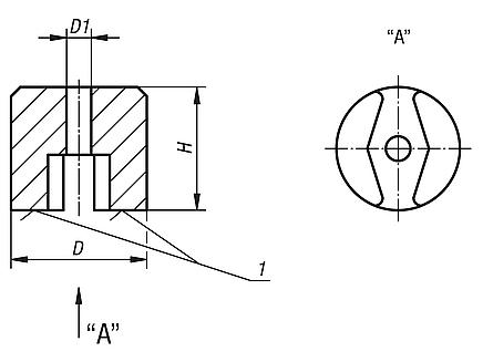 Aimant type bouton