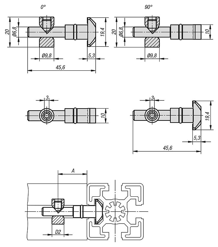 Connecting sets central Type B