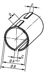 Reducing bushes for round tubes