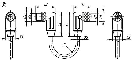 Connectors with screw fitting, Form G