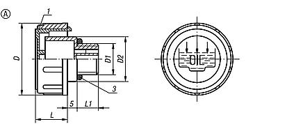 Vent screw Form A, without air filter