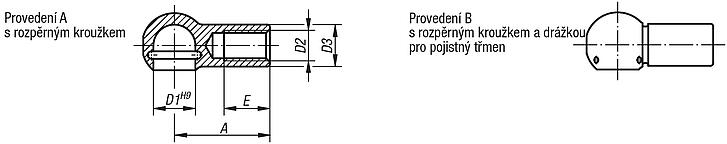 Kulové pánve pro úhlové klouby DIN 71805