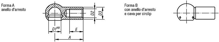 Snodi angolari femmina DIN 71805