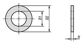 Sealing washers DIN 7603 copper or aluminium