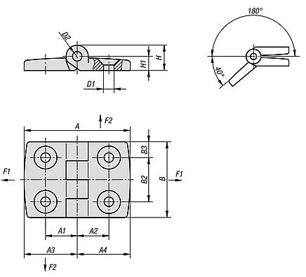 Hinge stainless steel