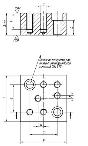 Подкладные блоки форма D