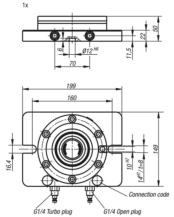 UNILOCK clamping station, 1x