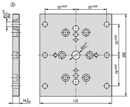 Baseplate for centric vice