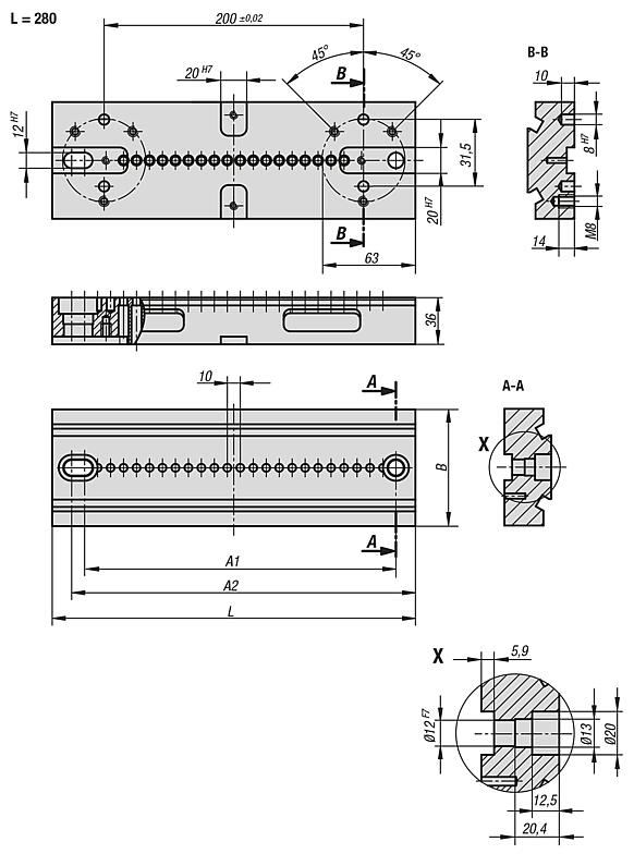 Plaques de base Étau de bridage 5 axes compact