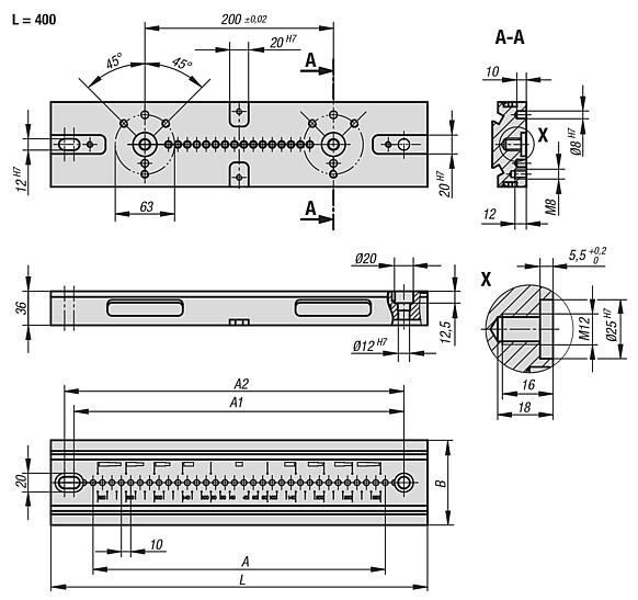 Plaques de base Étau de bridage 5 axes compact
