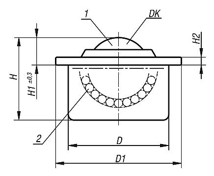 Ball transfer unitswith steel housing