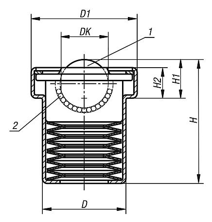 Ball transfer unitsundersprung