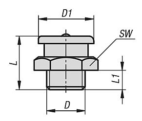 Grease nipples button head DIN 3404