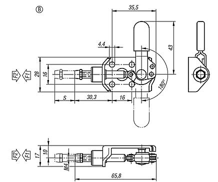 Schuifstangspanner mini
vorm B