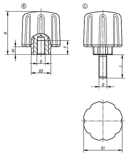 Empuñaduras de sujeción ergonómicas