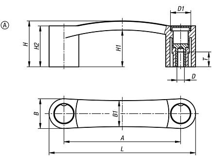 Pull handles, Form A 