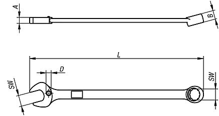 Combination spanner