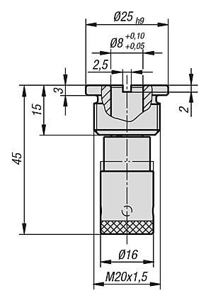 Ball lock bushes with twist lock