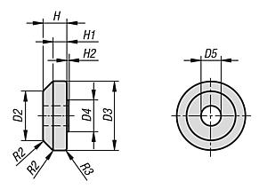 Bügelgriffe gebogen für Hygienic USIT® Dicht- und Unterlegscheibe Freudenberg Process Seals