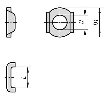 Klemmscheiben für Andruckspindeln