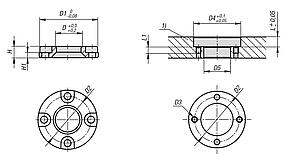 Locating bush, steel, for ball lock pin